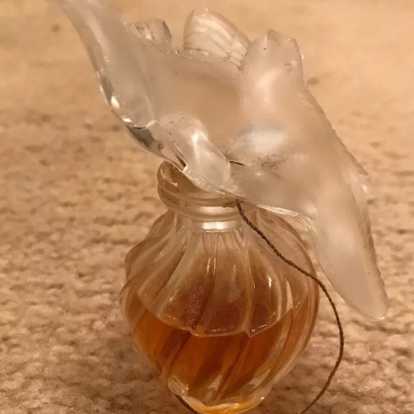 RARE L'Air du Temps Nina Ricci LALIQUE Crystal 2 Doves Flacon Stopper Bottle EUC - Picture 7 of 8